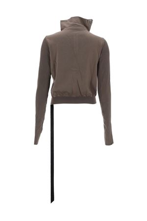 Maglione asimmetrico in cotone marrone RICK OWENS DRKSHDW | DS01F4239RIG34